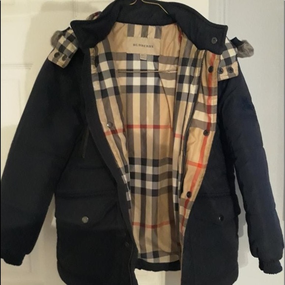 Authentic Kids Burberry Winter Coat Blue
